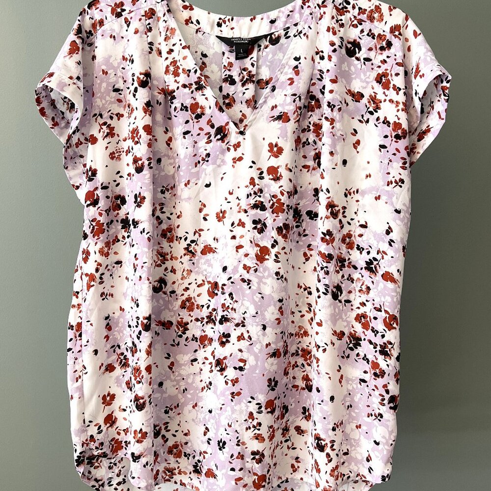 Simply Vera Vera Wang Short Sleeve Blouse